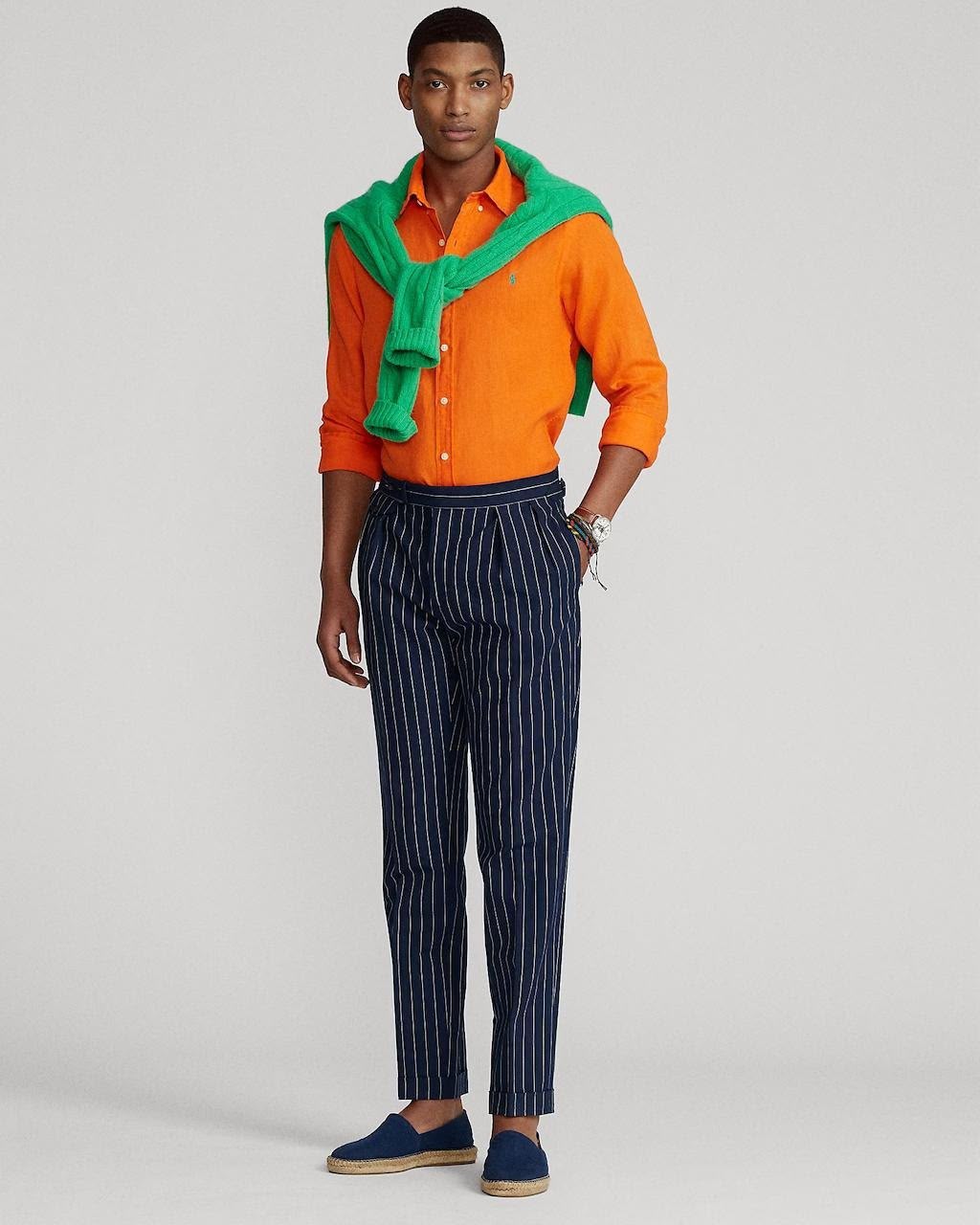 Orange Polo long sleeve shirt